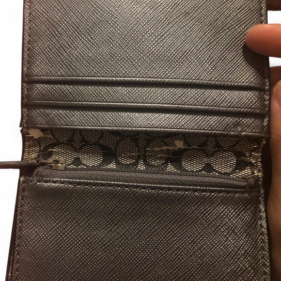 Coach Charcoal Card Wallet - Picture 3 of 4